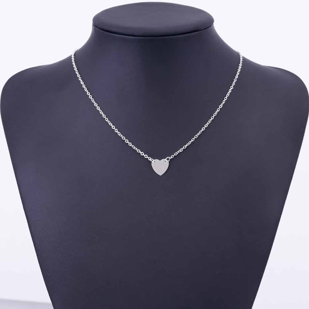 Delicate Silver Heart Necklace